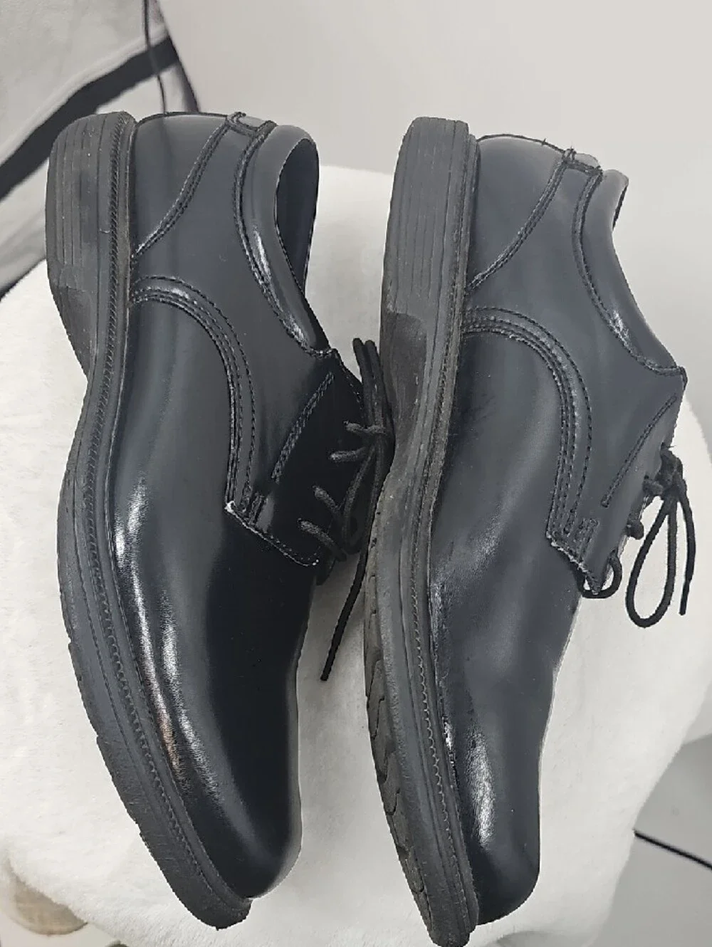 Nunn Bush Oxford Men's Black Lace-Up Leather Dress Shoes Size 11M